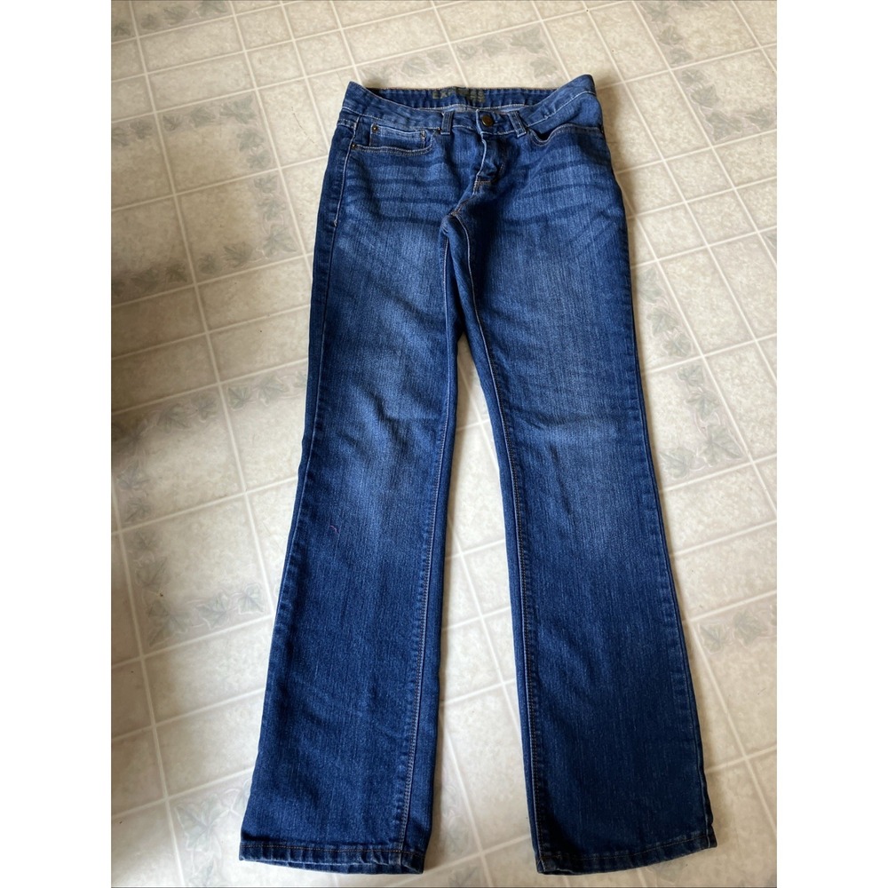 Express Wide Leg Jean Dark Wash Jeans size 4 Capsule Wardrobe Preppy Casual Cozy